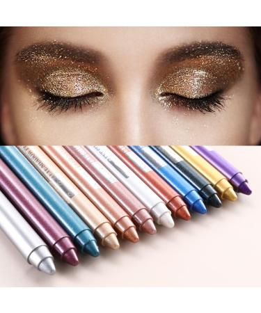 Go Ho 6 PCS Shimmer Cream Eyeshadow Sticks Set - Easy to Color Eye Makeup with Sharpener - Buy Online on GoSupps.com