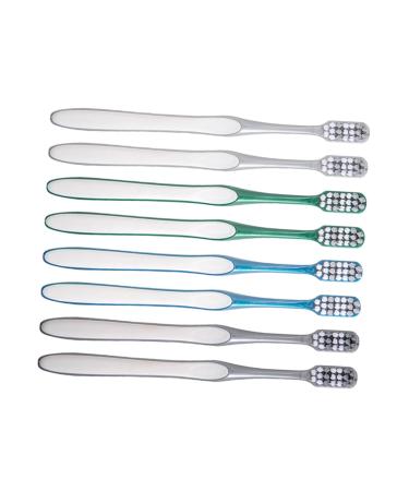 Minkissy 8st toothbrush to reduce tooth spots hard toothbrushes coal toothbrushes toothbrushes for men reusable toothbrush slightly small toothbrush manual travel