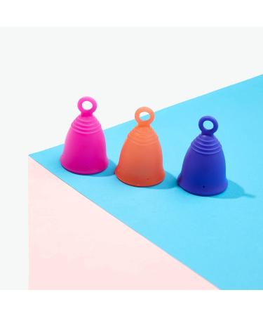 Buy Medium Silicone Ring Menstrual Cup - Reusable 10 Years with Loop Handle | Soft & Comfortable Peachcup - Buy Online on GoSupps.com