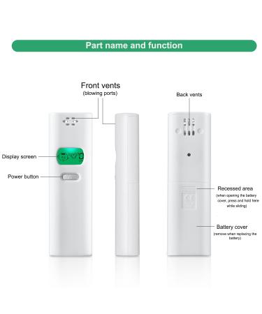 Portable Bad Breath Detector - Professional Odor Breath Tester & Oral Breathalyzer Easy-to-Use Smell Checker for Personal Oral Care White - Buy Online on GoSupps.com