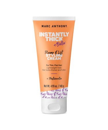 Marc Anthony Instantly Thick Biotin Styling Cream Set - Biotin & Vitamin E Hair Thickening Cream to Make Hair Thick & Full - Volumizing Lightweight Thickening Hair Product for Fine  4.93 Oz 4.9 Fl Oz (Pack of 1)