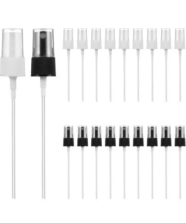 Milisten 20 pieces replacement plastic fine mist spray bottle caps spray heads perfume sprayer.