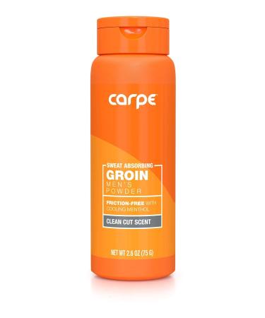 Carpe Sweat Absorbing Groin Powder (For Men)  - Designed for Maximum Sweat Absorption - Mess and Friction Free  Stop Chafing