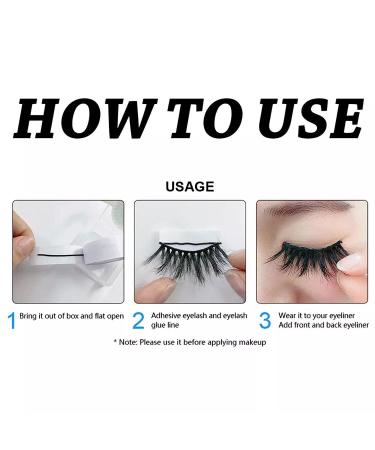 40 Pcs Self Adhesive Fake Lashes - No Glue Required | Easy Apply False Eyelash Strips for Makeup | Perfect for Beauty & Personal Care - Buy Online on GoSupps.com