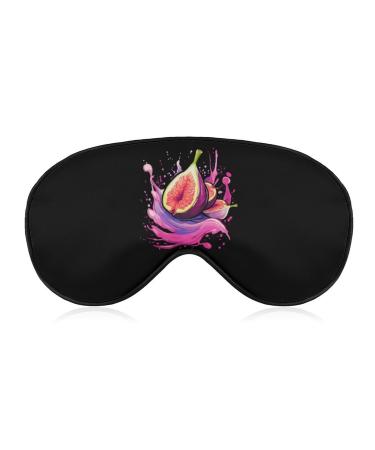 Fig Fruit Sleep Mask Block Out Light Sleeping Eye Mask Comfortable Night Sleeping Mask Ultralight Travel Eye Cover for Women Men