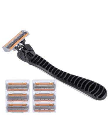 Buy Six Blade Razor - Dollar Shave Club Men's Razor with ABS Handle & Portable Stainless Steel Option - Best International Shipping - Buy Online on GoSupps.com