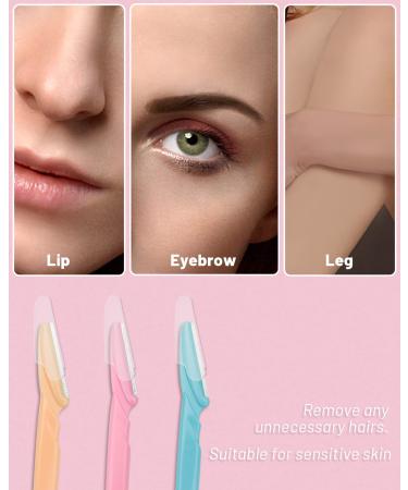 MoHern 78 Pcs Multipurpose Dermaplane Eyebrow Razors for Women and Men - Black Face Razors - Buy Online on GoSupps.com