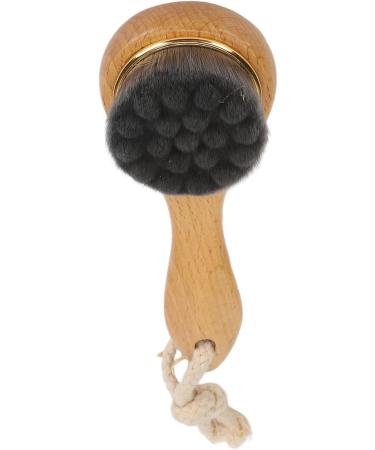 Manual Facial Cleansing Brush Super Soft Exfoliating Wooden Long Handle Blackhead Removal Manual Facial Brush Deep Cleansing for Travel - Buy Online on GoSupps.com