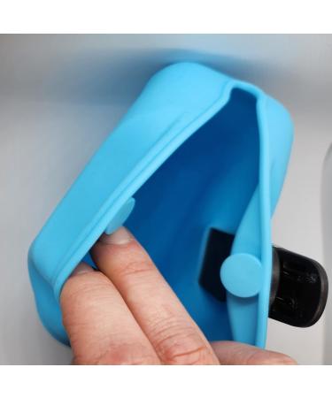 Washable Silicone Pacifier Holder Case - Easy One-Handed Clip On Pouch - Buy Online on GoSupps.com