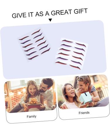 Beavorty 36 Pairs Glitter Eyeliner Stickers Eyeshadow Double Sided Double Eyelid Tapes Cosmetic Miss Strip - Buy Online on GoSupps.com