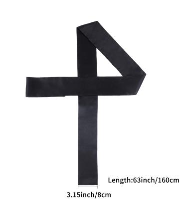 5 Pieces Black Satin Wig Grip Bands for Non Slip Hair Wraps - Perfect for Makeup, Sport, Yoga - Buy Online on GoSupps.com