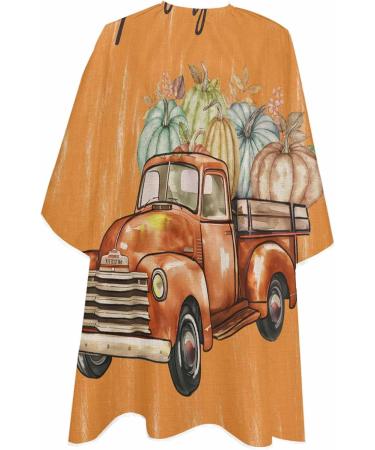 Hello Pumpkins Barber Cape - Adjustable Fall Hair Cutting Cape for All Ages | 55x63 Inch Pumpkin Design for Salon Use - Buy Online on GoSupps.com