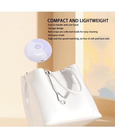 Electric Automatic Nail Clipper - 2 in 1 Electric Automatic Nail Clipper 2 Speeds USB Rechargeable Safety Fingernail Cutter File Nail Scraps Storage for Kids Adult Purple - Buy Online on GoSupps.com