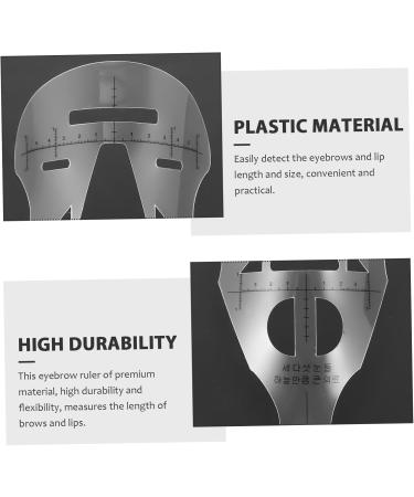 Healeved 3 Pcs Measure Tool Eyebrow Shaping Tool Eyebrow Template Eyebrow Ruler Makeup Tool Make up The Brush - Buy Online on GoSupps.com