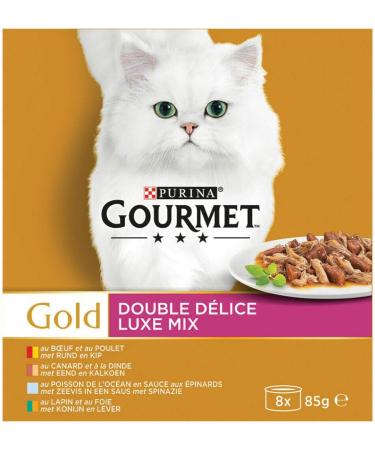 Purina Gourmet - Gold Luxe Mix - 8 x 85 gr - Buy Online on GoSupps.com