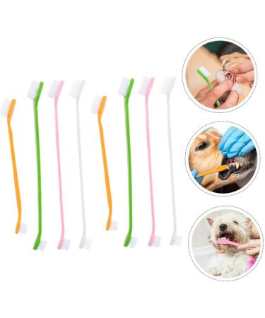 BESPORTBLE 24 Pcs Double Head Dog Toothbrush Pet Dual-head Brush Pet Toothbrush Pet Toothpaste Pet Oral Dogs Pp 1 count (Pack of 1) As Shownx3pcs - Buy Online on GoSupps.com