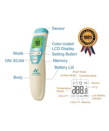Amplim Non-Contact Infrared Forehead Thermometer for Babies & Adults - Medical Grade CA-2, Sand Castle - Buy Online on GoSupps.com