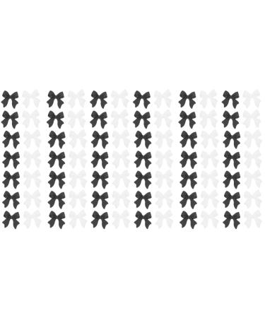 200 Pcs Bow Nail Decoration Resin Manicure Decor manicure DIY decor Nail Charms for DIY Manicure Nail Accessory nail bow charms nail art DIY accessory simple 3d nail stickers 0.6X0.6X0.3CMx2pcs Assorted Colorx2pcs