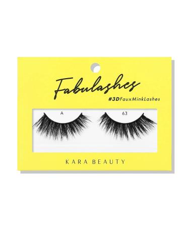 KARA BEAUTY FABULASHES 3D Faux Mink False Eyelashes - Style A63