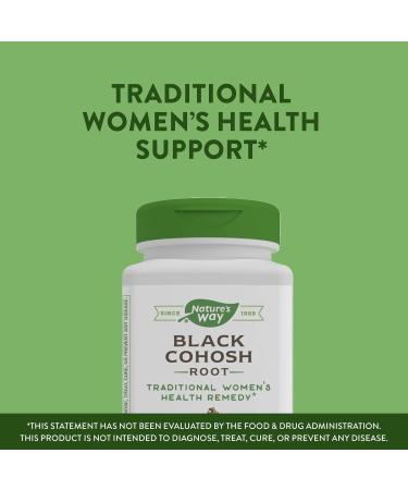 Nature's Way Black Cohosh Root Herbal Supplement to Help Relieve Menstruation & Menopause Symptoms Non-GMO 100 Vegetarian Capsules for Women & Red Clover Blossoms Health Supplement 100 Count SUPPLEMENT + SUPPLEMENT 033674104361 - Buy Online on GoSupps.com
