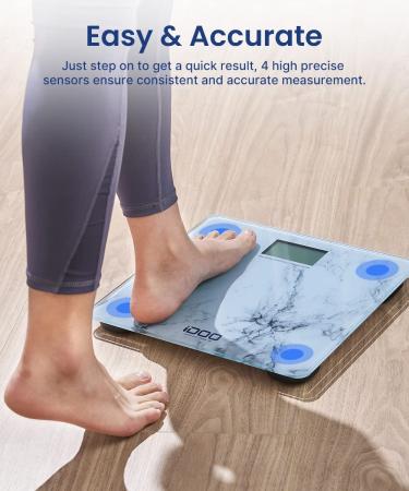 iDOO Bathroom Scale - Ultra Wide Platform 13x12 inches, Accurate Smart Digital Weight Scale up to 440lbs, LED Display - Buy Online on GoSupps.com