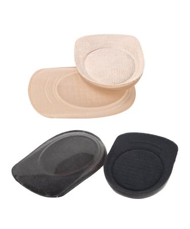 Heel Cushion 2 Pairs of Gel Heel Lifts for Shoes Bone Spur Relief Cushion Self-Adhesive Half Inserts Ankle Support Insoles for Plantar Fasciitis - Size L