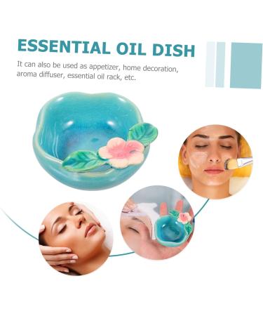 Solustre 3PK Aromatherapy Bowl Tealight Diffuser - Japanese Ceramic Essential Oil Shells | Blue 8.5x8cm - Perfect for Home & Spa - Buy Online on GoSupps.com