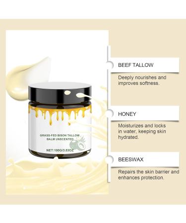 Crsetmyth Tallow Balm Creme for Skin Care 100 G Honey Balsam Beef Tallow Creme Rindertalg Creme Tallow Balm for the body Rindertalg Creme for skin care Moisture Cream for face - Buy Online on GoSupps.com