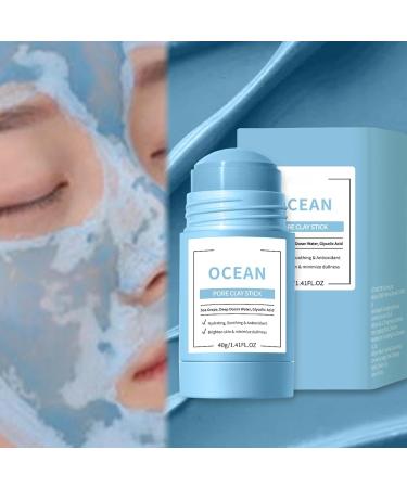 Cleansing Mud Maskes Stick | Sea Grape Mud Maskes Stick | Reduce Blackheades Control Oil Improve Facial Dullness | Moisturising Clay Stick for Women 40g - Buy Online on GoSupps.com