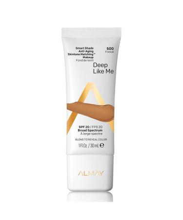 Almay Smart Shade Anti-Aging Skintone Matching Makeup  Hypoallergenic  Cruelty Free  Oil Free  -Fragrance Free  Dermatologist Tested Foundation with SPF 20  1oz