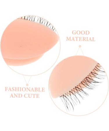  FOMIYES FOMIYES 3 Pairs Form for Training Eyelashes Eyelash Mannequin Head Replacement Eyelids for Mannequin Head Waltz Eyelashes Eyelash Technical Supplies Realistic Eyelid Pink - Buy Online on GoSupps.com