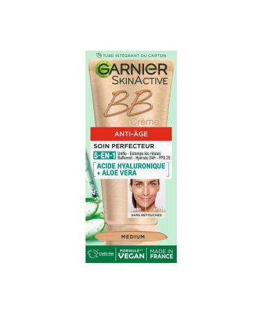 GARNE BB Cr me Anti- ge Tout-en-1 Teint Uniforme et Hydratation Durable (Tube 50 mL) - Le lot de 2