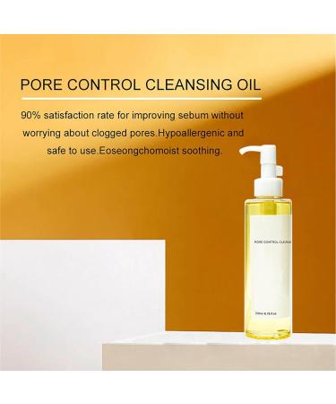 Pore Control Cleansing Oil - Korean Facial Cleanser & Gentle Makeup Remover - 6.76 fl oz (200ml) for Deep Cleansing & Blackhead Removal - Buy Online on GoSupps.com