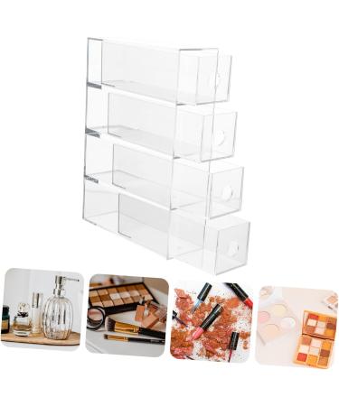 FOMIYES 2 Pcs Eye Shadow Storage Box Acrylic Drawers Vanity Drawer Organizer Eyeshadow Organizer Earth Tones - Buy Online on GoSupps.com