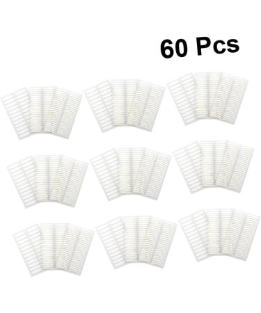 FRCOLOR 60 Sheets Self-adhesive Eye Tape Sticker Eyelid Tape Fiber Eyelid Lift Strip Traceless Eyelid Sticker Double Eyelid Sticker Big Eye Eyelid Instant Lift Stickers Man White Dedicated - Buy Online on GoSupps.com