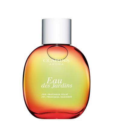 CLARINS Eau des Jardins Fragrance | Hydrates Soothes and Perfumes Skin | Gentle and Non-Photosensitizing Formula | All Skin Types | 3.3 Fluid Ounces