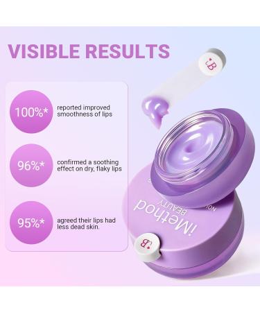 iMethod Lip Mask Overnight - Lip Sleeping Mask for Dry Lips, 8-Hour Hydrating Lip Balm with Hyaluronic Acid, Intense Moisturizing Lip Treatment to Nourish & Repair - Grape 665 Grape - Buy Online on GoSupps.com