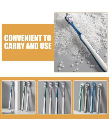 Minkissy 4pcs Men's Travel Toothbrush Set | Big Head & Small Size | Perfect for Camping & Daily Use - Buy Online on GoSupps.com