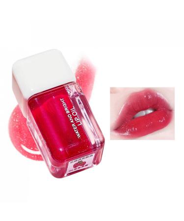 Fujiuia Glossy Lip Gloss Moisturizing Hydrating Plumping Liquid Lipstick Long Lasting Shine Tinted Lip Tint Lip Stain for Girls & Women Strawberry Red 0.10 Fl Oz (Pack of 1) D-Strawberry Red 0.10 Fl Oz (Pack of 1)