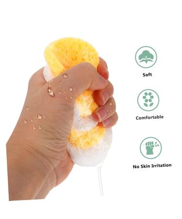 100 Pcs Face Wash Cleaning Puffs - Rounded Cosmetics Cleaning Tool for Skincare - Buy Online on GoSupps.com