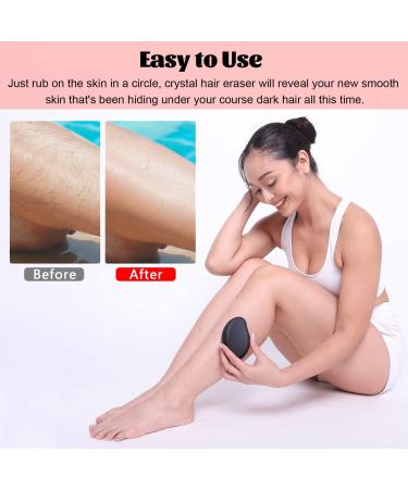 Manual Epilator Gentle Exfoliating Glass Epilator Painless Magic Crystal Hair Removal 2022 New Magic Crystal Epilator Skin Exfoliating Tool for Any Parts of Arms and Legs (black) - Buy Online on GoSupps.com