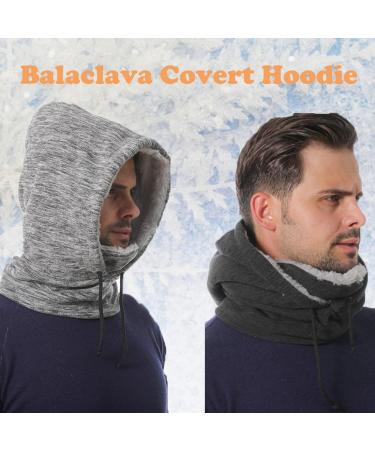 Yr.lover Winter Storm Hood - Thick Fleece Thermo Sport Ski Mask for Cold Weather | Unisex Windproof Neck Protection Hat in Blue - Buy Online on GoSupps.com