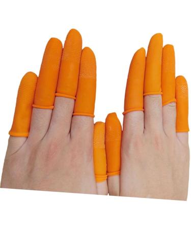 VICASKY 100pcs Artisan Nail Stamp Set - Orange Color Finger Covers for Crafts & Protection | Ideal for Teachers & Artists - Buy Online on GoSupps.com