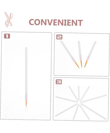 LALADEFIEE 100pcs Disposable Eyeliner Brush Powder Makeup Brush Fine Liner Brush Detail Liner Nylon White - Buy Online on GoSupps.com