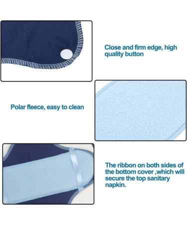 Reusable Menstrual Pad Mama Panty Liners - 8Pcs Waterproof Cloth Pads for Women & Girls | Light Incontinence, Comfortable & Washable with Mini Wet Bag - Buy Online on GoSupps.com