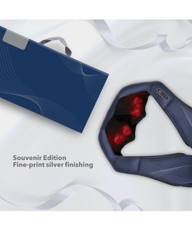 Shiatsu Neck Shoulder Massager with Soothing Heat | 3 Intensity Levels | Electric Back Massager for Muscle Pain Relief | Christmas Gift (Blue) - Buy Online on GoSupps.com