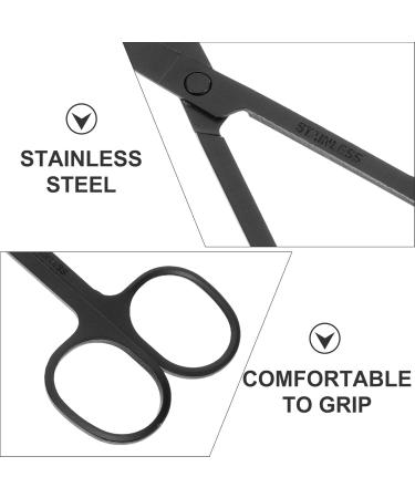 PATKAW Nose Hair Scissors 2 Pack - Stainless Steel Rounded & Blunt Tip Facial Hair Scissors for Eyebrow Nose & Beard Care - Buy Online on GoSupps.com