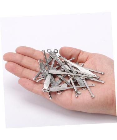 Mobestech 100pcs Ear Spoon Wax Curette - Stainless Steel Ear Cleaner Earpick (6x0.6cm) - International Shipping Available - Buy Online on GoSupps.com