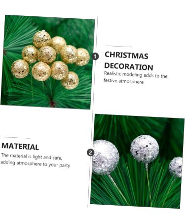 Alipis 20 Pcs Christmas Decorations Cherry Decor Christmas Tree Ornaments Xmas Tree Decorations Photo Shooting Prop Garland Craft Fruit Glitter Christmas Picks Foam Berry Accessories - Buy Online on GoSupps.com