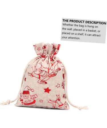 PLAFOPE 1 Set Countdown Christmas Bag Christmas Decoration Bags Advent Calendar Bag Linen Blue 10x14x0.5cm Blue - Buy Online on GoSupps.com